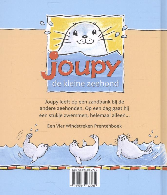 Joupy, de kleine zeehond / Joupy achterkant
