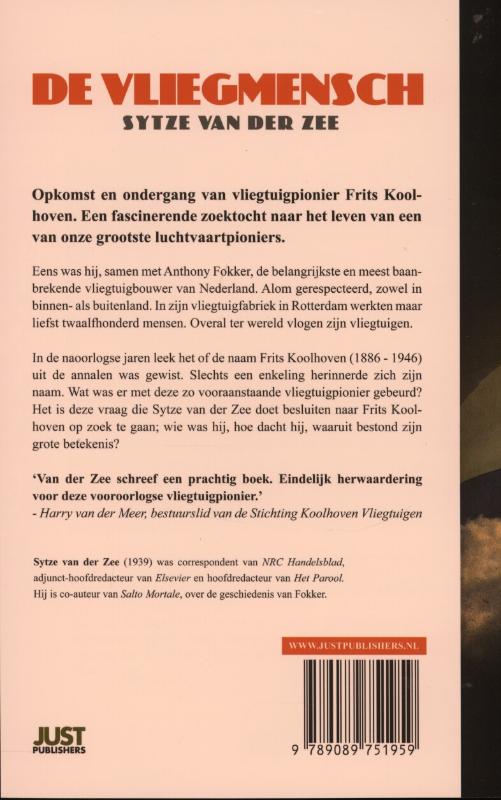 De vliegmensch achterkant