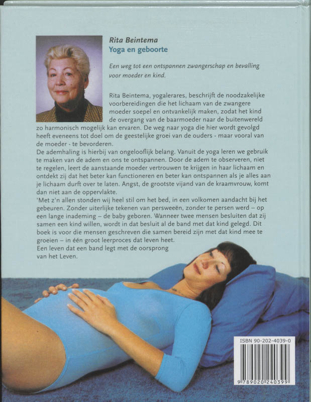 Yoga en geboorte / New age achterkant