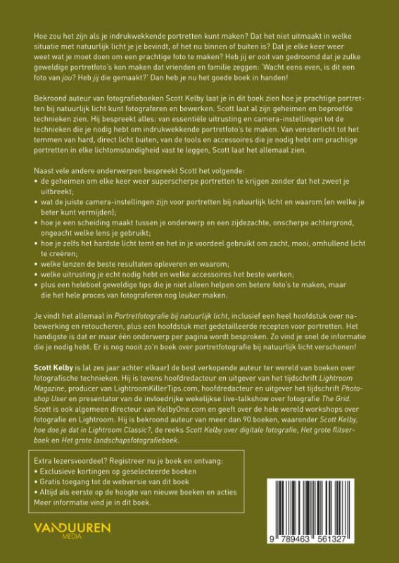 Portretfotografie bij natuurlijk licht achterkant