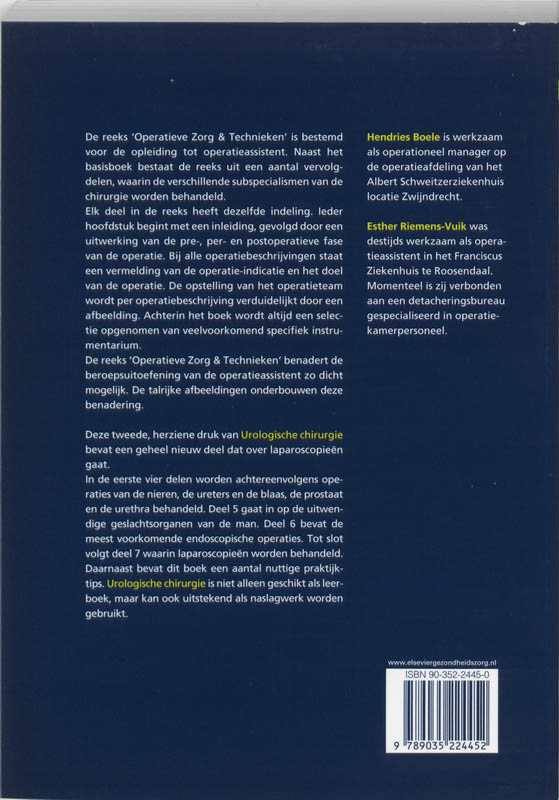 Urologische chirurgie achterkant