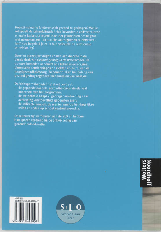 Gezond gedrag in de basisschool achterkant