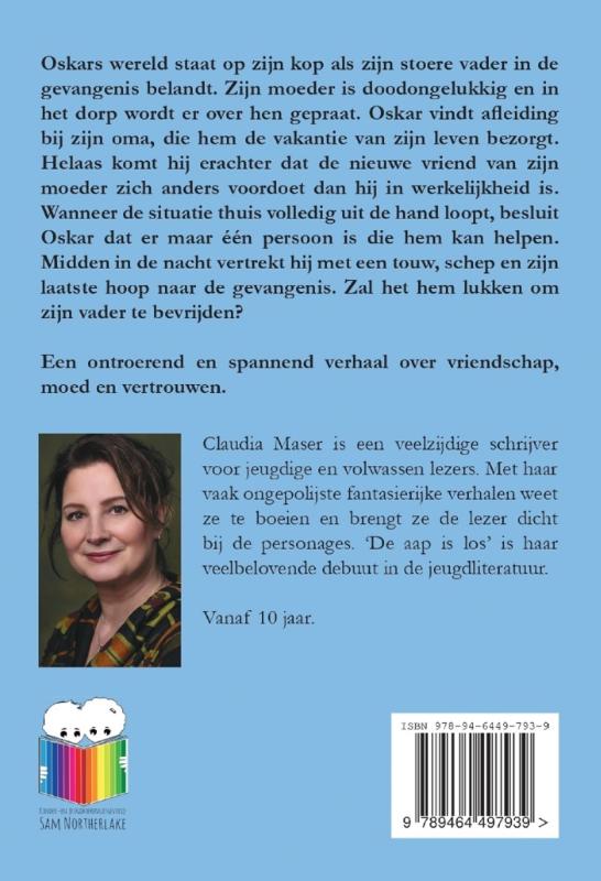 De aap is los achterkant