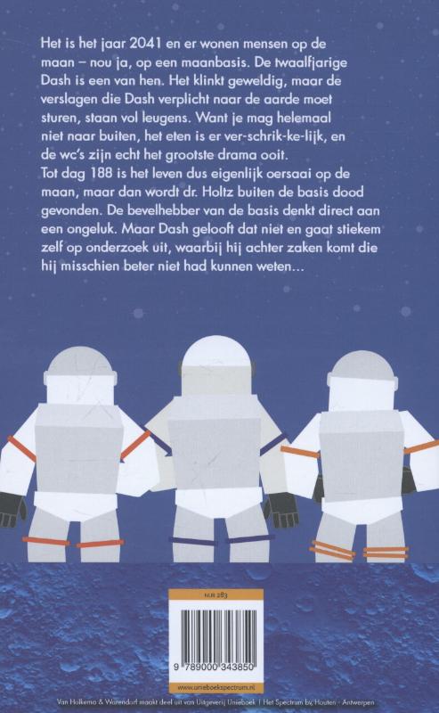 De maan-zaak achterkant