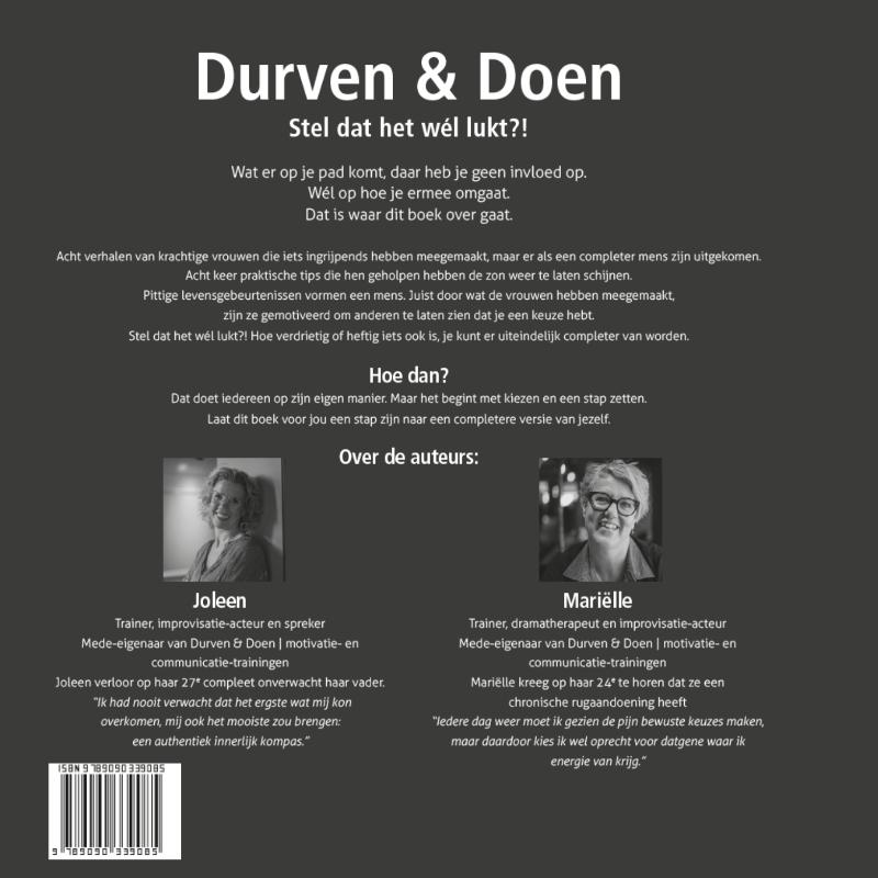 Durven & Doen achterkant
