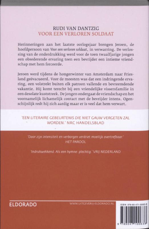 Voor een verloren soldaat achterkant