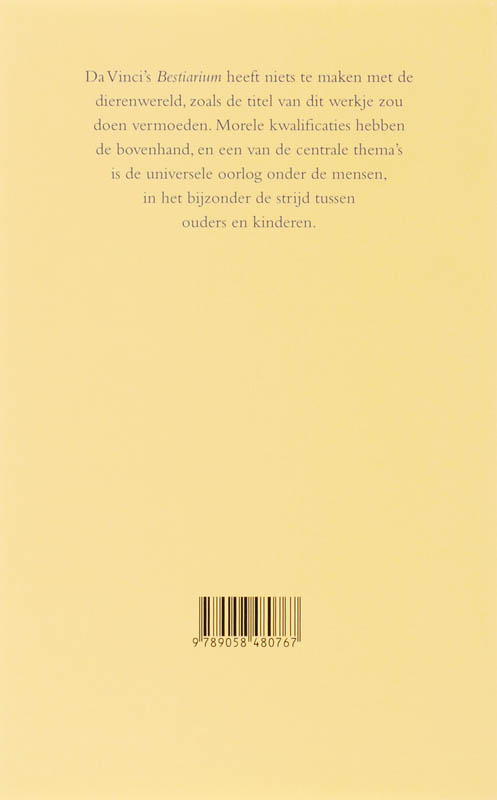 Bestiarium Bestiaro Italiaans Nederlands achterkant