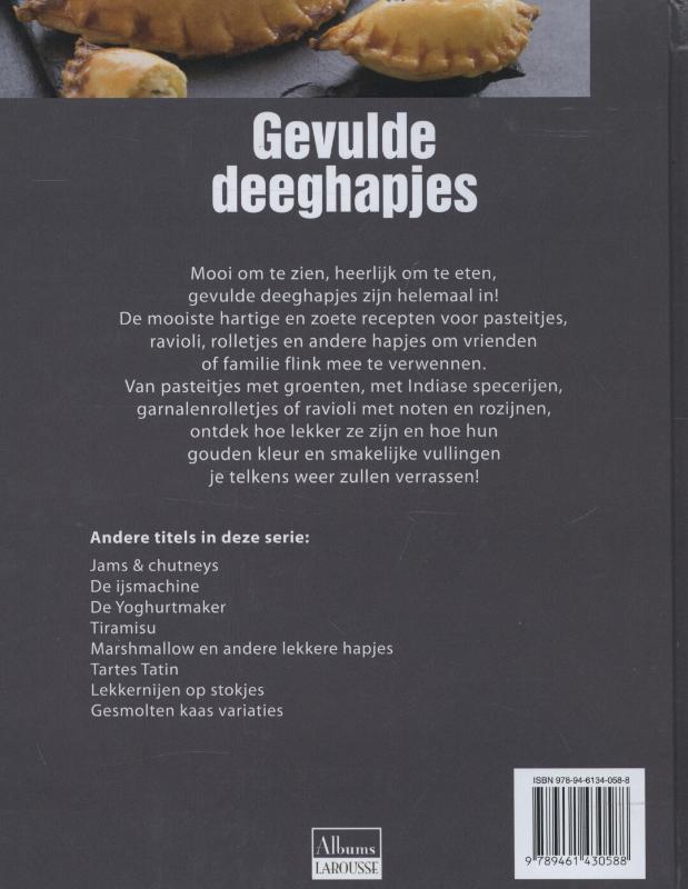 Gevulde deeghapjes / Creatief Culinair achterkant