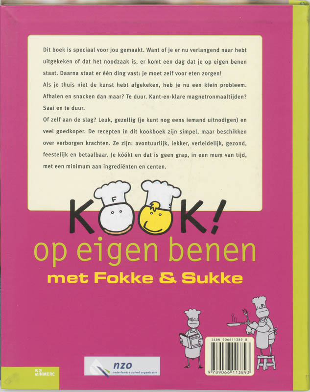 Kook! op eigen benen met Fokke & Sukke achterkant
