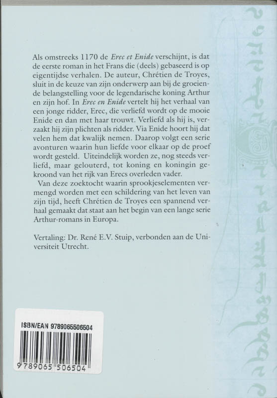 Memorandum 1 -   Erec en Enide achterkant