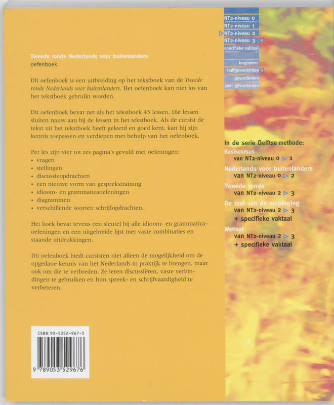 Tweede Ronde / Oefenboek / De Delftse methode achterkant