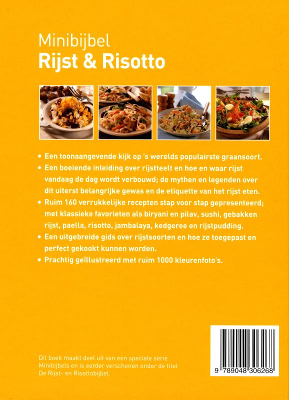 Rijst en risotto / Minibijbel achterkant