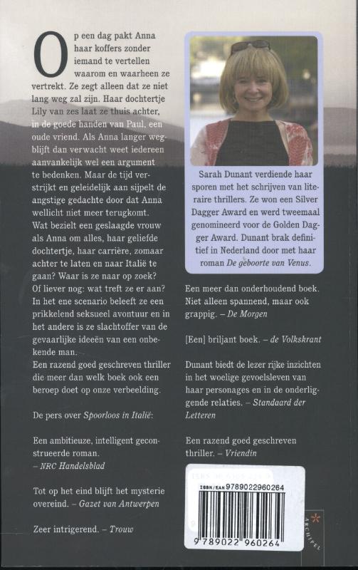 Spoorloos in italië achterkant