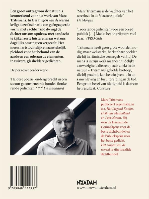 Het zingen van de wereld achterkant