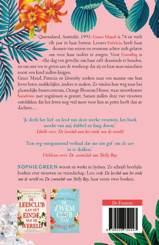 De yogaclub van Orange Blossom House achterkant