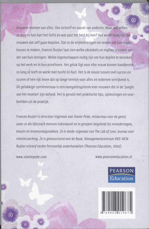 De gelukkige carriÃšrevrouw achterkant