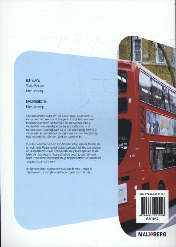 Taalblokken Engels A2-B1 Leerwerkboek achterkant