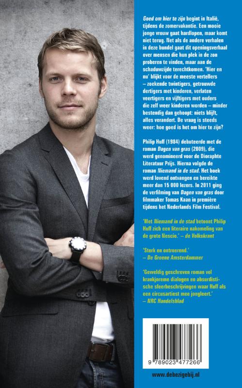 Goed om hier te zijn achterkant