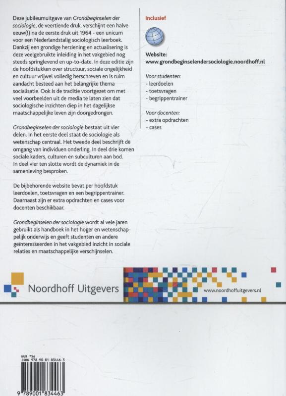 Grondbeginselen der sociologie achterkant