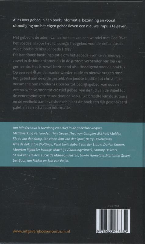 Handboek voor gebed achterkant