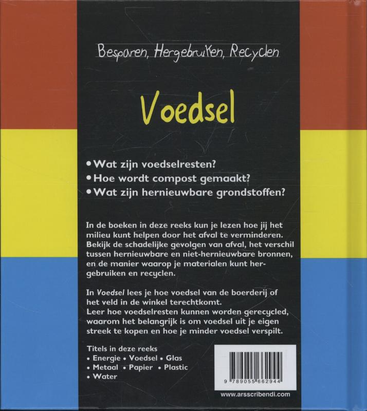 Voedsel / Besparen, hergebruiken, recyclen achterkant