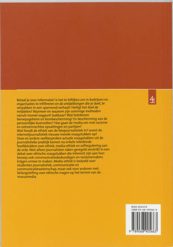 Media-Ethiek achterkant