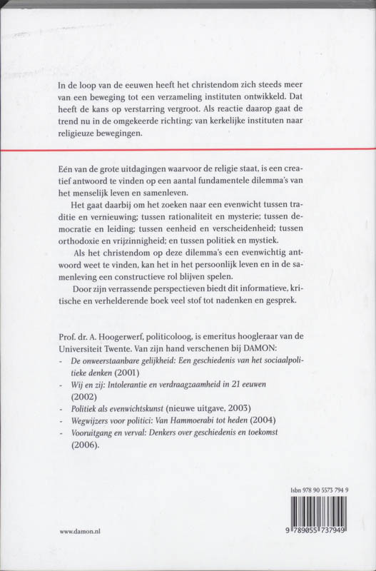 De Toekomst Van Het Christendom achterkant