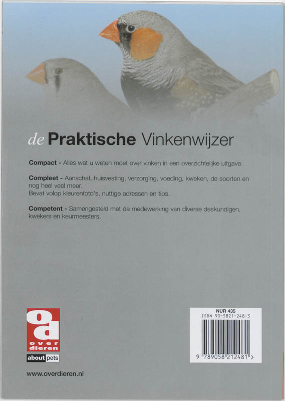 Over Dieren 191 -   De praktische vinkenwijzer achterkant