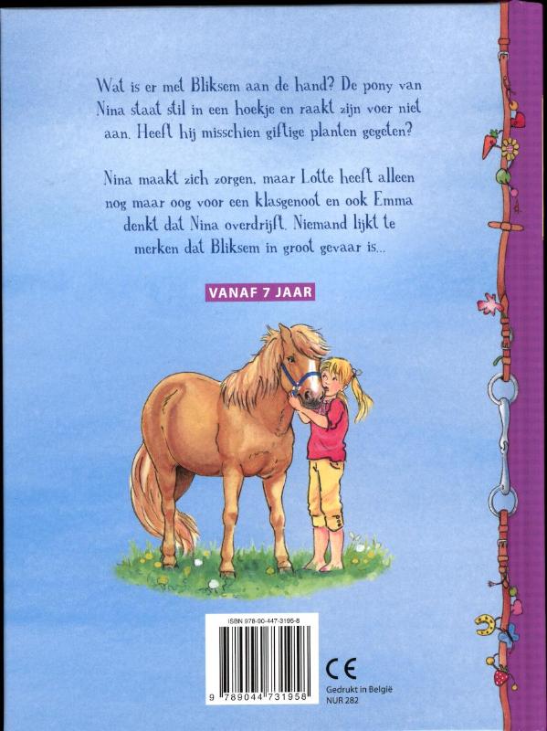 Bliksem in gevaar! / De Ponygirls achterkant