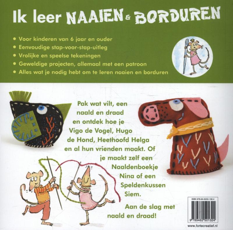 Ik leer naaien en borduren achterkant