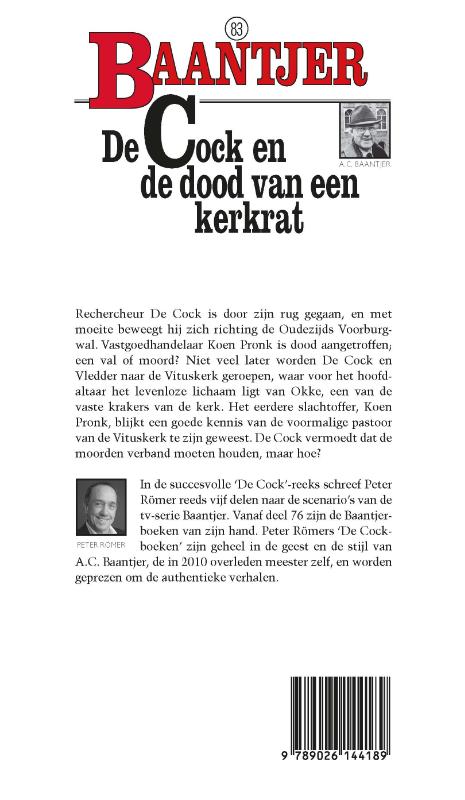 De Cock en de dood van een kerkrat / Baantjer / 83 achterkant