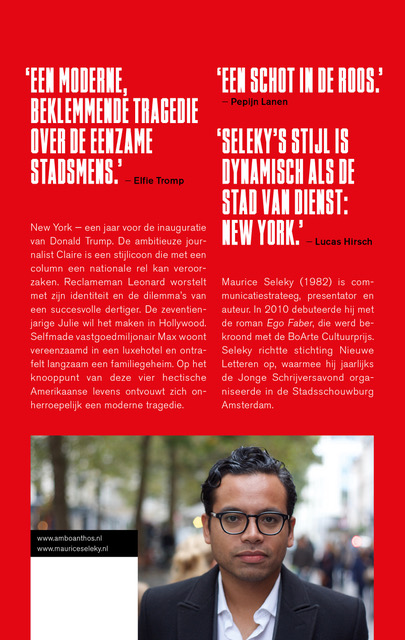 Een tragedie in New York achterkant