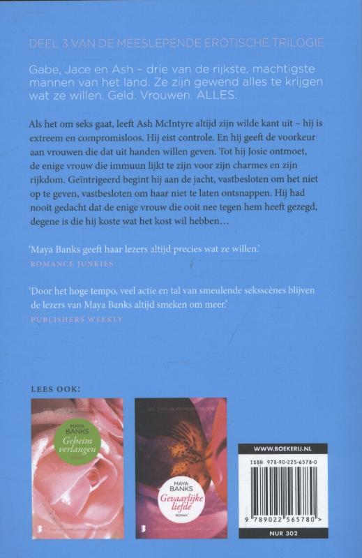 Vurige obsessie / Ademloos / 3 achterkant