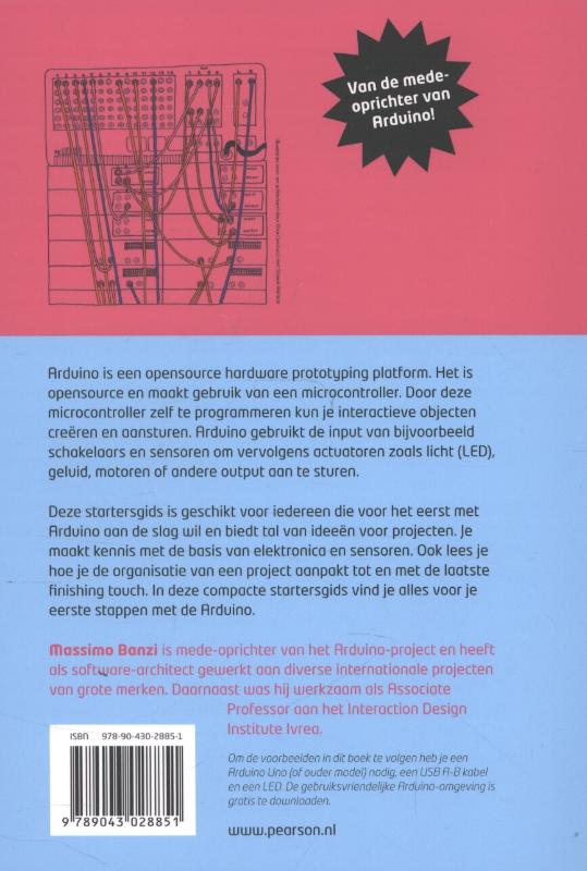 Arduino startersgids achterkant