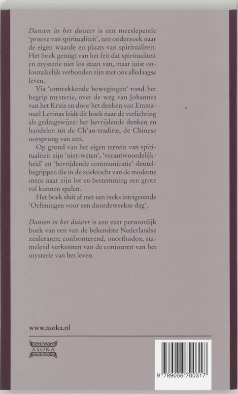 Dansen In Het Duister achterkant