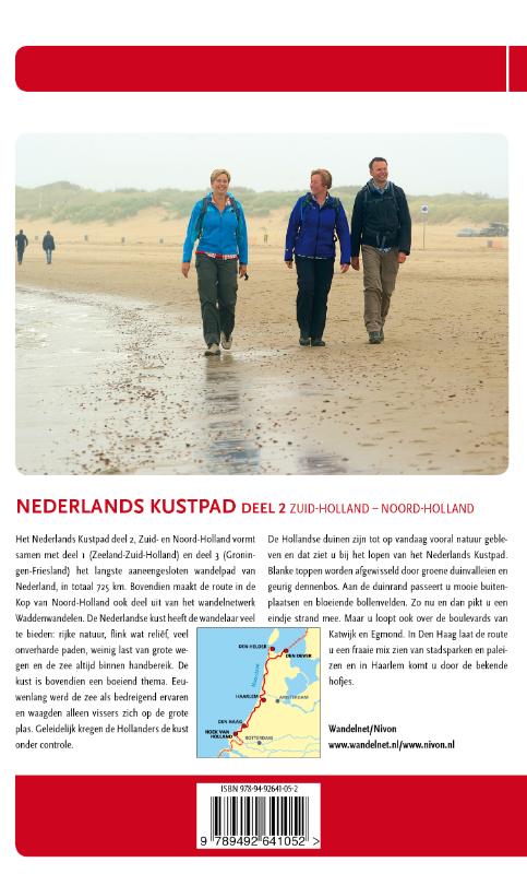 Nederlands kustpad / Zuid-Holland noord-Holland / LAW-gids / 5-2 achterkant
