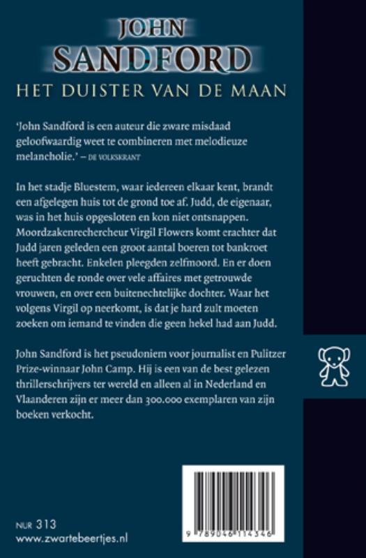 Het duister van de maan / Virgil Flowers / 1 achterkant