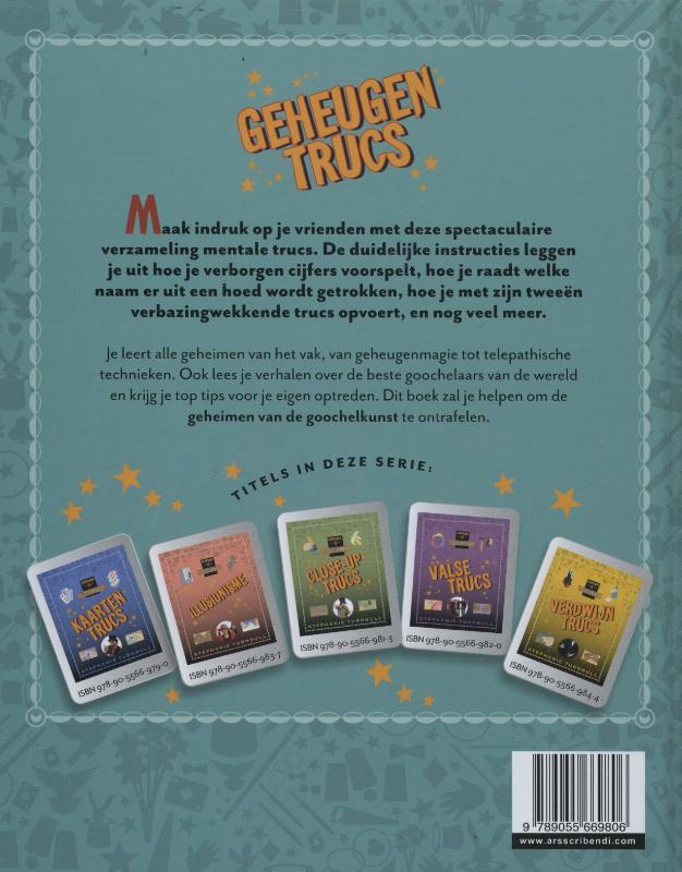 Geheimen van de Goochelkunst - Geheugentrucs achterkant