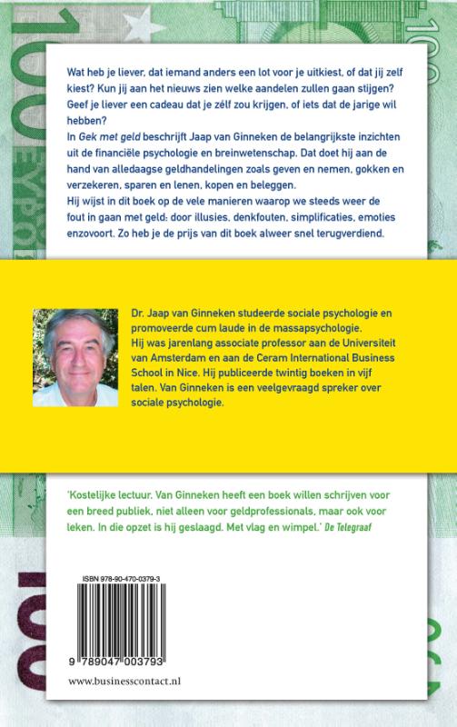 Gek met geld achterkant