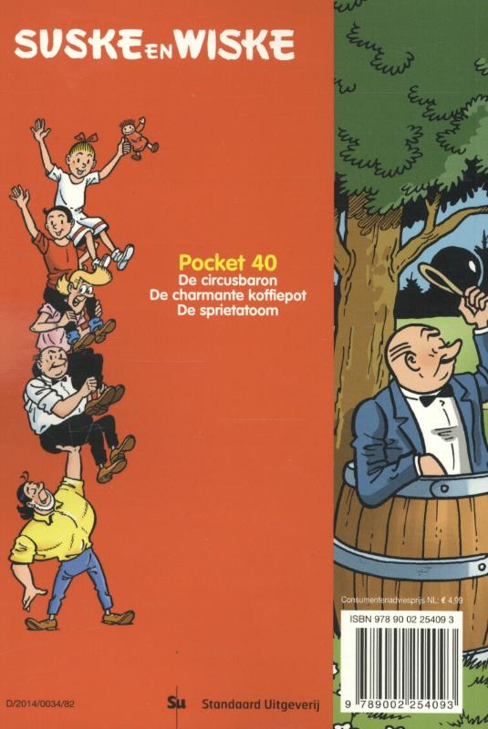 Suske en Wiske pocket / Suske en Wiske / 40 achterkant
