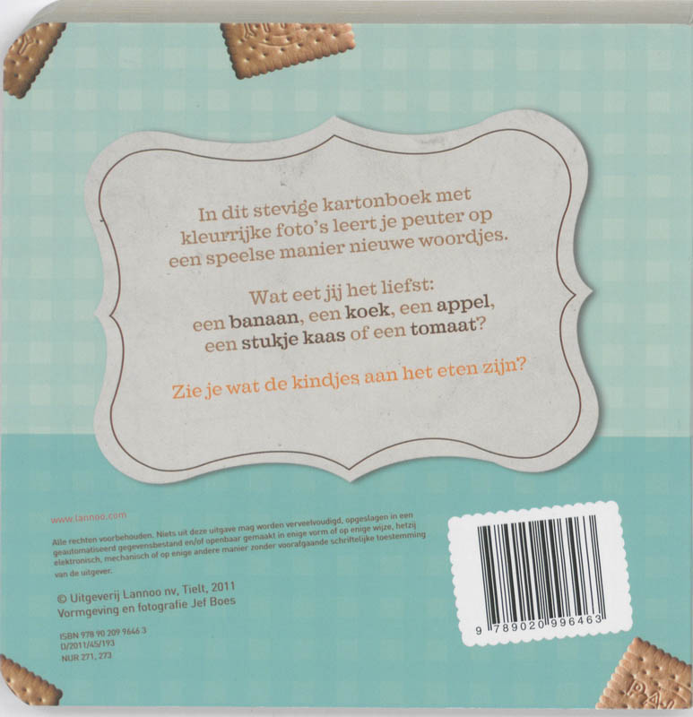 Mmm eten / Woordjes leren achterkant