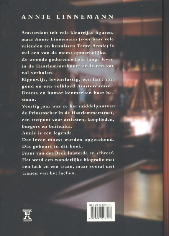 Annie van de prinsessebar achterkant