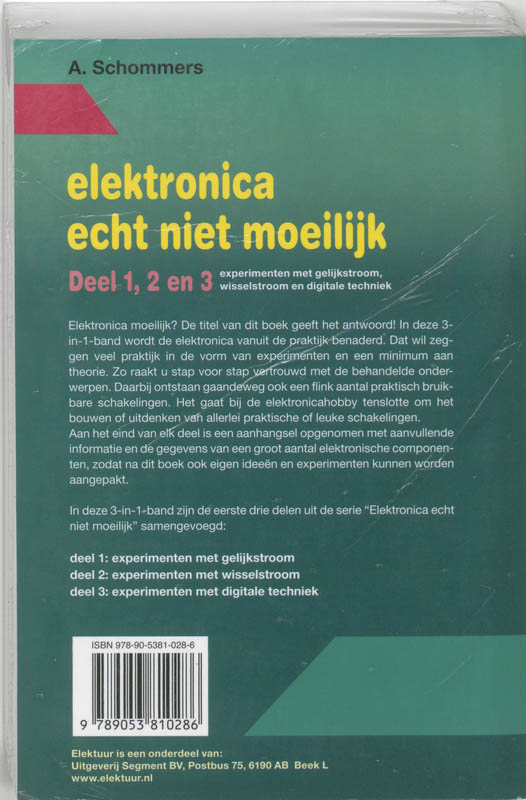 Elektronica echt niet moeilijk 1, 2 en 3 achterkant