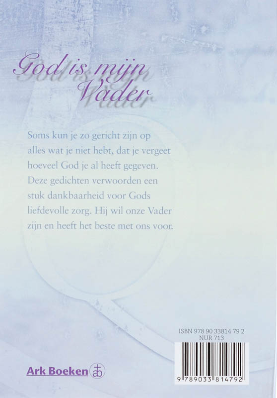 God is mijn Vader / Gedichten-serie achterkant