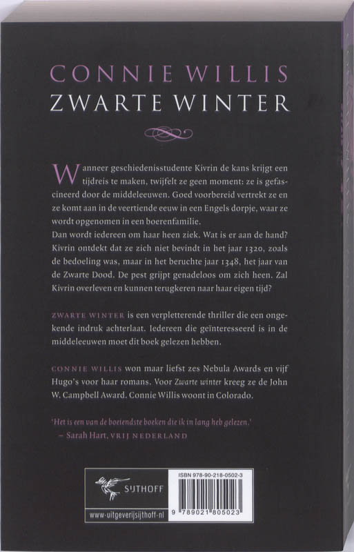 Zwarte Winter achterkant