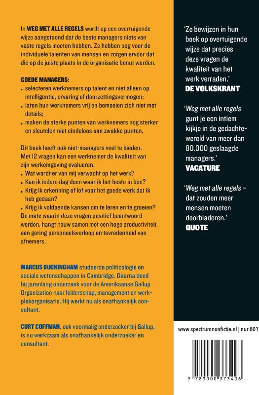 Weg met alle regels achterkant